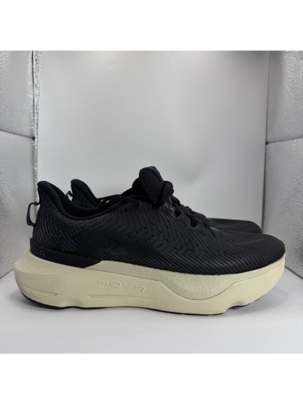 Under Armour HOVR Infinite Pro Shoes Women Size 11 Black Running Cushioned Gym